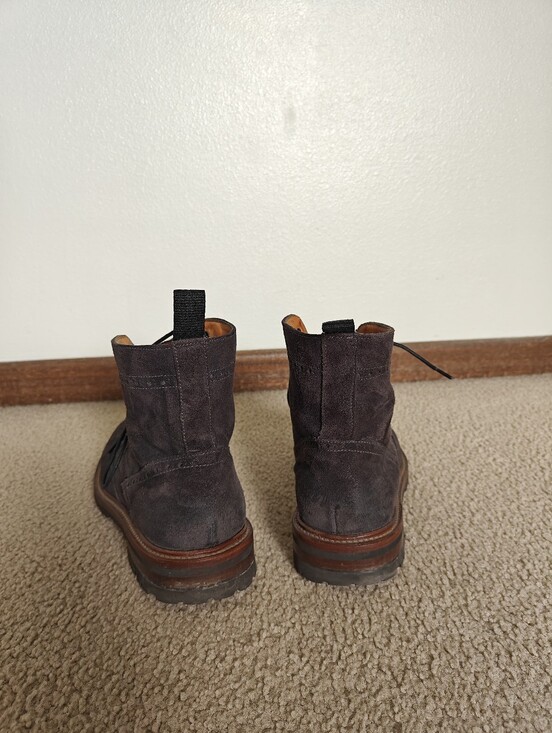 Banana Republic | Dark Grey Suede Wingtip Boots main image 4